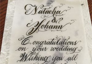 Thank You Wedding Card Sayings Wedding Calligraphy In toronto and the Greater toronto area