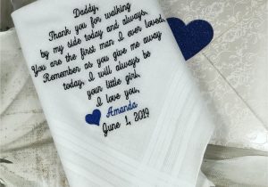 Thank You Wedding Card to Parents Dad Wedding Handkerchief Father Of Bride Wedding