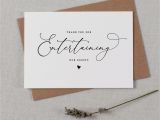 Thank You Wedding Card Wording Thank You for Entertaining Our Guests Wedding Card for Dj Dj Wedding Card Wedding Thank You Cards Wedding Dj Thank You Card K12