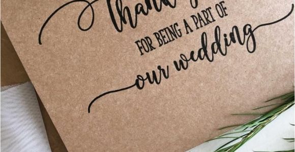 Thank You Wedding Gift Card Wedding Party Thank You Card Wedding Party Gifts Wedding