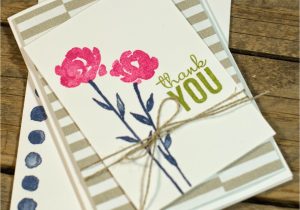 Thanks for the Beautiful Card Painted Petals A Post N Go Note Card Beautiful Handmade