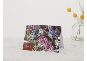 Thanks for the Beautiful Card Thank You for the Lovely Flowers Note Card Zazzle Com