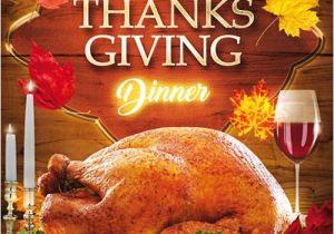 Thanksgiving Dinner Flyer Template Free Thanks Giving Dinner Free Psd Flyer Template Download