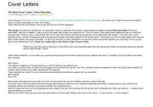 The Best Cover Letter Ever Written Best Cover Letter Ever Written Harvard Sat Essay Help