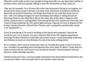 The Best Cover Letter Ever Written the Best Cover Letter Ever Her Inklings