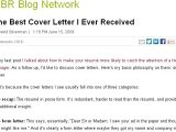 The Best Cover Letter I Ever Received the Best Cover Letter I Ever Received Letters Cover