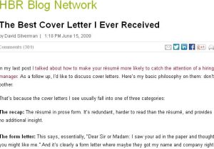 The Best Cover Letter I Ve Ever Read the Best Cover Letter I Ever Received Letters Cover