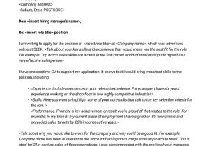 The Best Cover Letter Samples Free Free Cover Letter Template Seek Career Advice