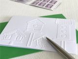 The Blank Card In Uno Bird House Note Cards Set Of 6 Embossed Bird House Cards