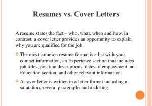 The Importance Of Cover Letters Importance Of Resume and Cover Letter
