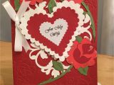 The Rock Valentine S Day Card Valentine Card Made with Anna Griffin Rosa Embossing