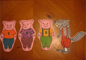 The Three Little Pigs Puppet Templates the Storytime Lady Recipes for Reading