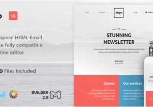 Themeforest HTML Email Template Kupo HTML Email Template Builder 2 0 by Maileden