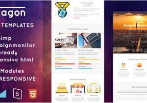 Themeforest Login Template themeforest Avagon Responsive Email Templates