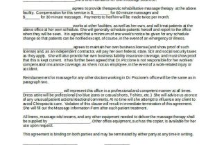 Therapy Contract Template 9 Independent Contractor Agreement form Samples Free