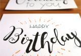 Things to Say In A Happy Birthday Card Lettering Birthday Card In 2020 Lettering Handgemachte