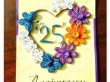 Things to Write In An Anniversary Card Bonitahub Multicolour Happy 25th Anniversary Card Buy