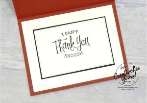 Thinking Of You Diy Card Masculine Thank You by Wendy Lee Tutorial Stampin Up Su