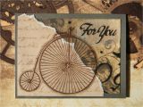 Thinking Of You Diy Card Old Time Bicycle Card for You Birthday Thinking Of You