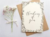 Thinking Of You Diy Card Thinking Of You Modern Calligraphy Card Calligraphy Cards