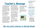 Third Grade Newsletter Template May Be too Similar to Last Year Digging the Simplicity Of