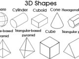 Three Dimensional Shapes Templates 3d Shapes for Kids Kidspot