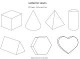 Three Dimensional Shapes Templates Geometric Shapes Worksheets Free to Print