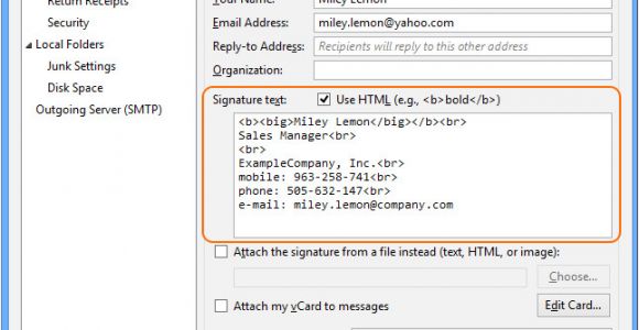 Thunderbird Email Signature Templates How to Set Up Email Signature In Thunderbird