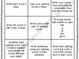 Tic Tac toe Homework Template Teacher Notebook Spelling and Spelling Homework On Pinterest