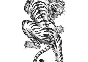 Tiger Tattoo Template Tiger Tattoo Coloring Page Favecrafts Com