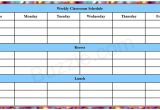 Timetable Templates for Teachers Printable Weekly Class Schedule Template