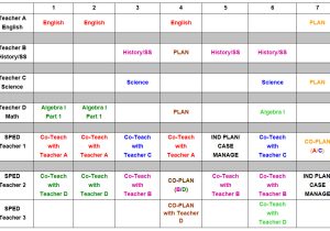 Timetable Templates for Teachers Special Education Schedule Template Schedule Template Free