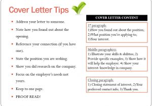 Tips for Writing A Cover Letter for A Job Application Career Services Gt Students Gt Resume Writing