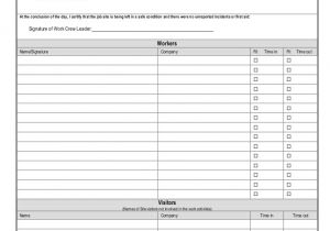 Tool Box Talks Template 13 toolbox Meeting form