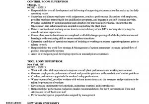 Tool Room Engineer Resume Room Supervisor Resume Samples Velvet Jobs