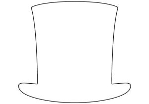 Top Hat Template for Kids Abraham Lincoln Hat Pattern Use the Printable Outline for