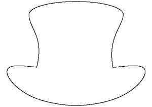 Top Hat Template for Kids top Hat Pattern Use the Printable Outline for Crafts