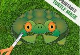 Tortoise Mask Template Turtle Mask tortoise Mask Party Mask Halloween by therasilisk