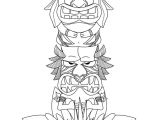 Totem Pole Design Template Free Printable totem Pole Coloring Pages for Kids