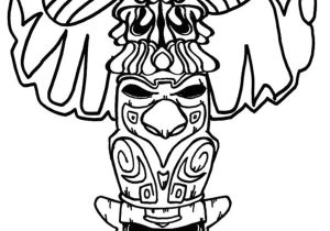 Totem Pole Design Template totem Pole Coloring Page Coloring Home
