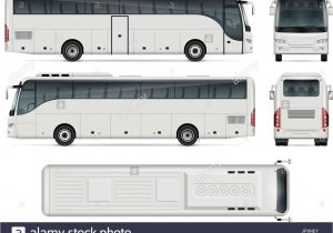 Tour Bus Design Template Bus Vector Template for Car Branding and Advertising