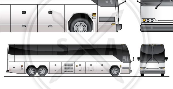 Tour Bus Design Template tour Bus Graphics Template Stock Vector Art