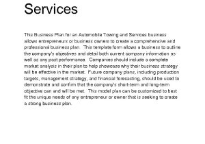 Towing Business Plan Template towing Business Plan Template 28 Images Buy Essay