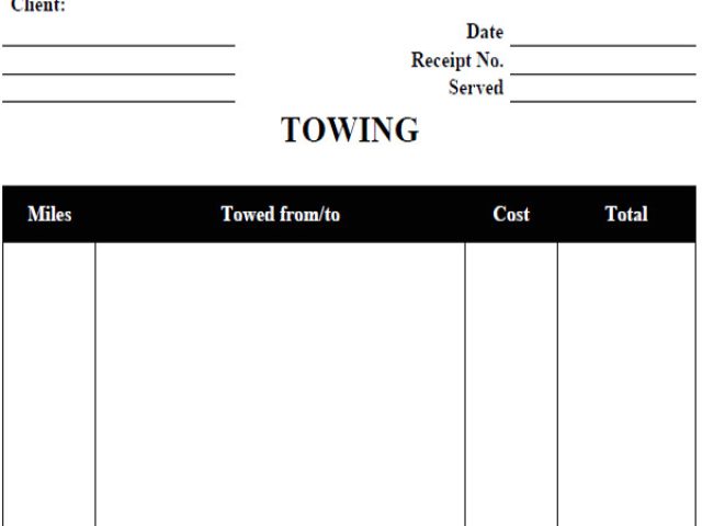 Towing Company Receipt Template 8 Company Receipt Samples Templates ...