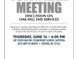 Town Hall Meeting Flyer Template Granville Health System