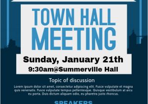 Town Hall Meeting Flyer Template town Hall Meeting Flyer Template Postermywall