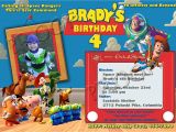 Toy Story Invites Templates Free Free Personalized toy Story Birthday Invitations Template