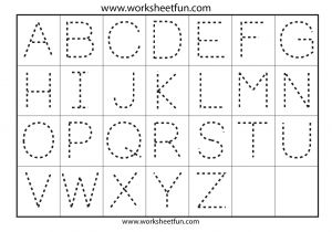 Traceable Alphabet Templates Letter Tracing 7 Worksheets Free Printable Worksheets