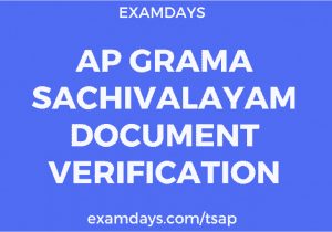 Tracking Pan Card Name and Date Of Birth Ap Grama Sachivalayam Document Verification Date List 2020