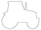 Tractor Template to Print Tractor Pattern Use the Printable Outline for Crafts
